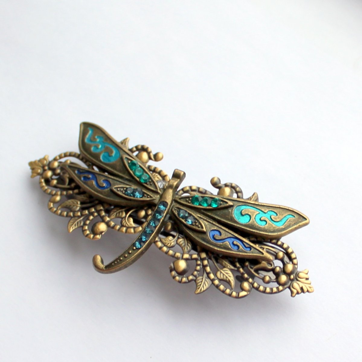 Luxusní francouzská sponka s vážkou