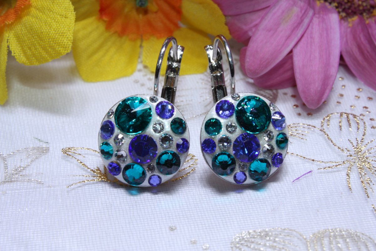 Tyrkysovo-modré náušnice