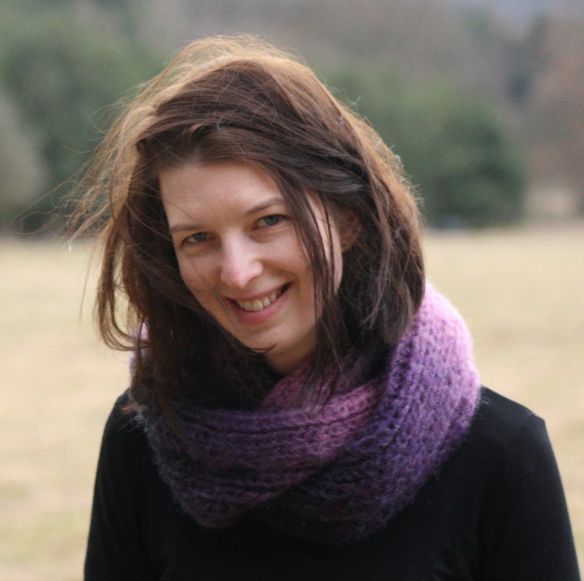 Pletený mohérový nákrčník.