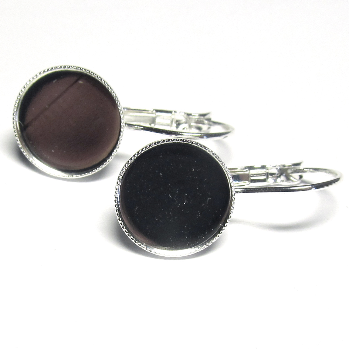 Ag visací naušnice - kruh 12 mm - pár