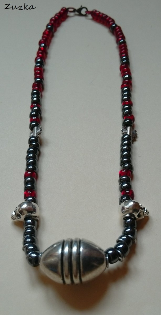 "Shamanic" náhrdelník s lebkami