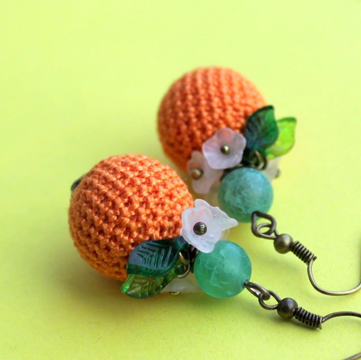 Pomeranče - náušnice