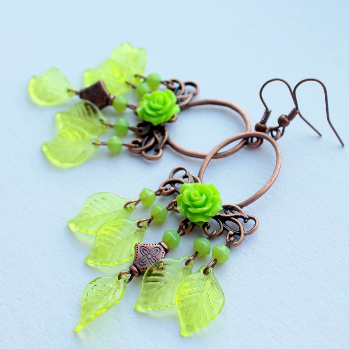 V listí - náušnice