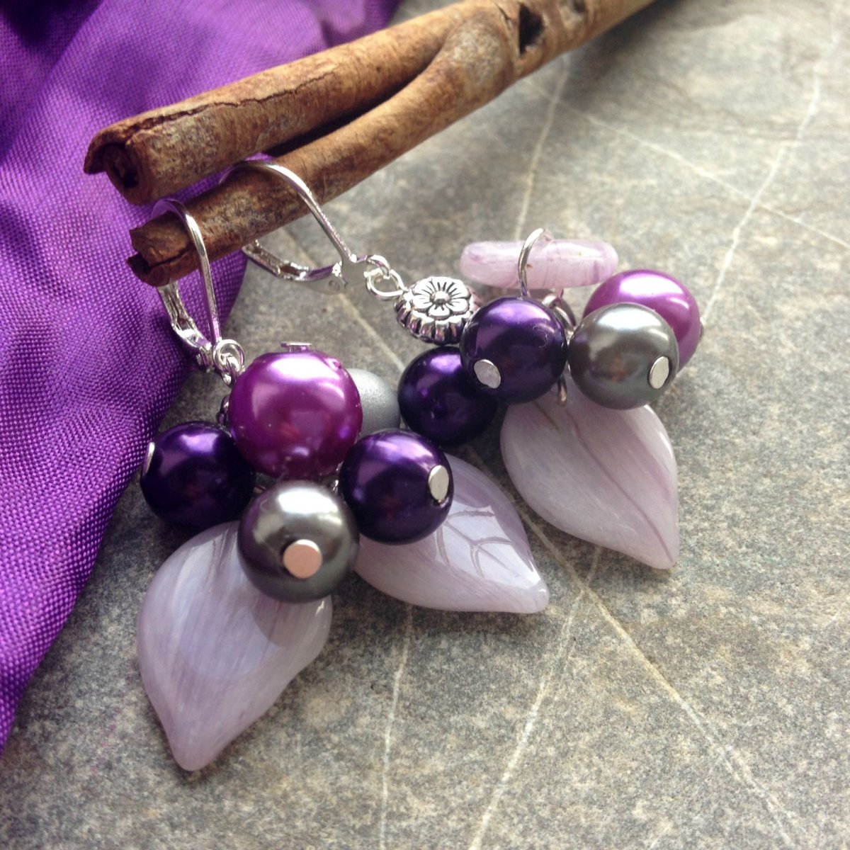 Švestičky - náušnice