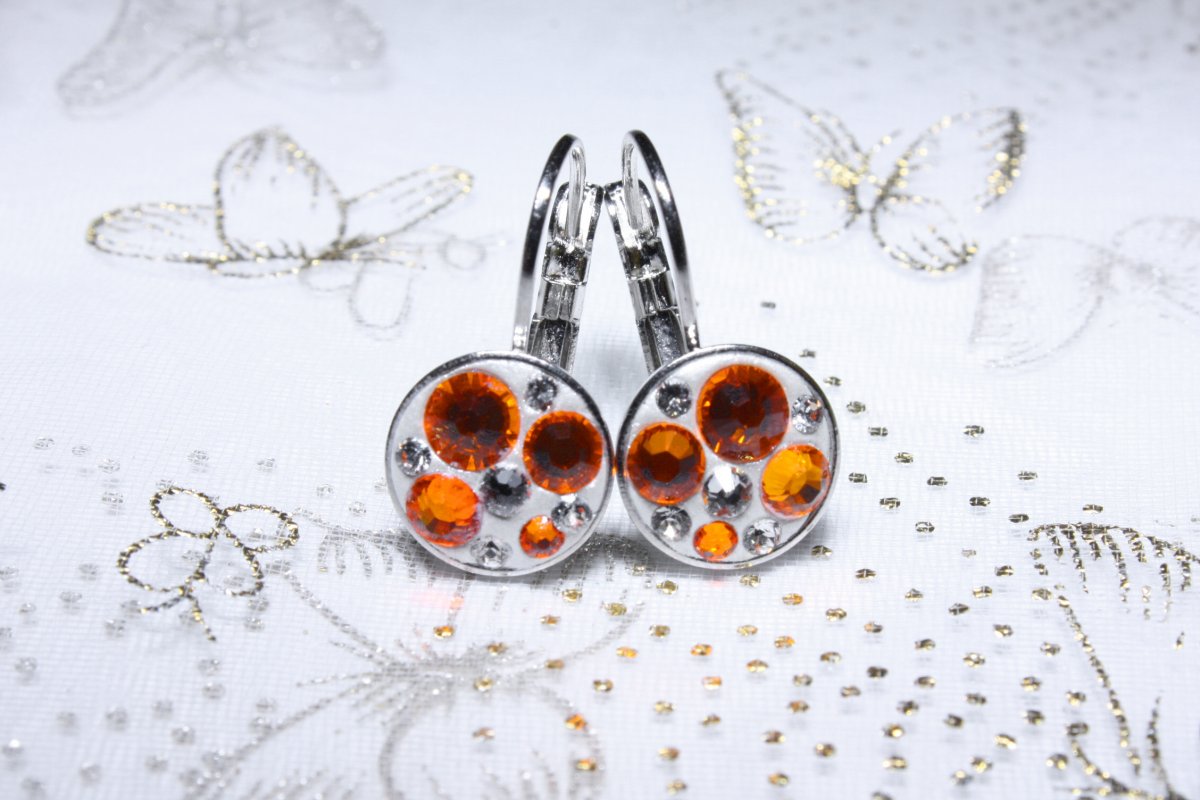 Oranžové náušnice