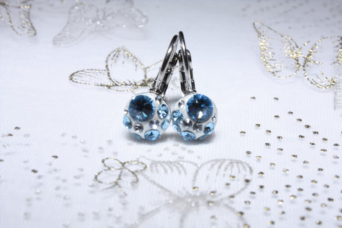 Tyrkysové dětské náušnice 