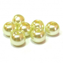 Perla vosková 6 mm - smetanová - 20 ks