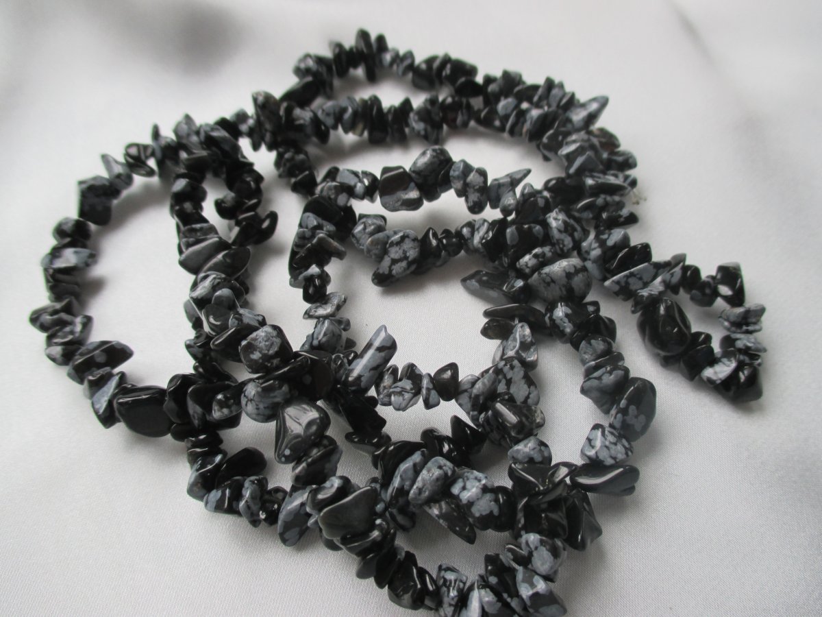 Vločkový obsidián - 90 cm