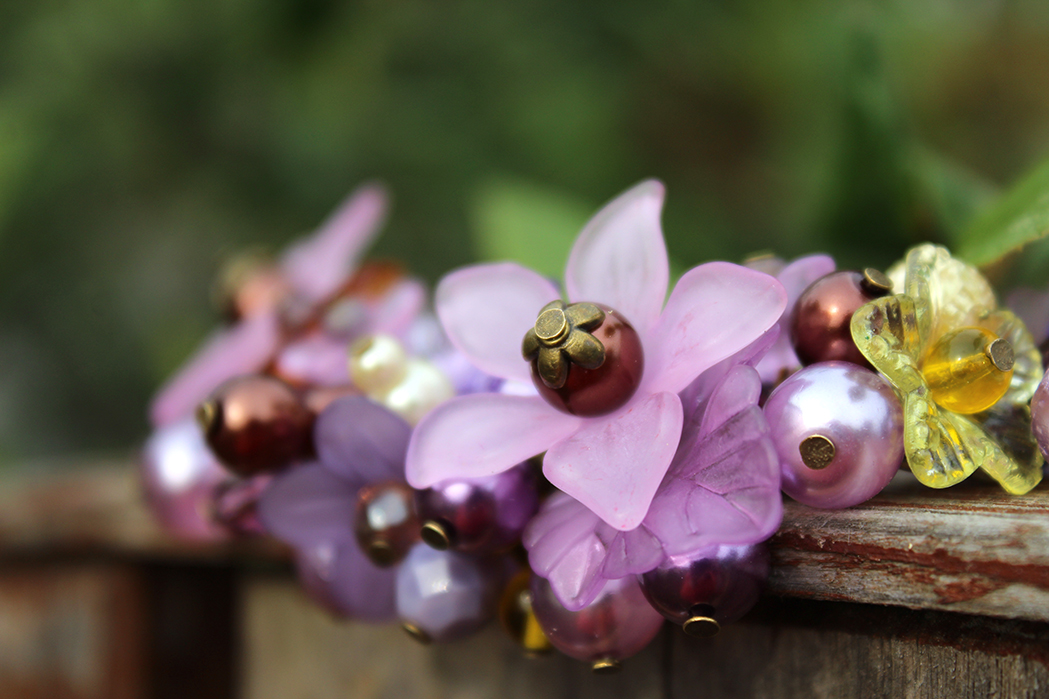 Náhrdelník HAD - "Soumrak nad obilným polem" II.