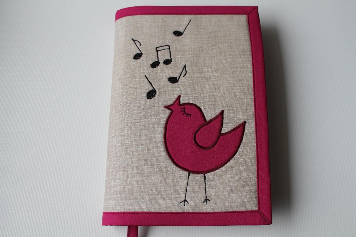 Obal na knihu se záložkou- PTAČÍ