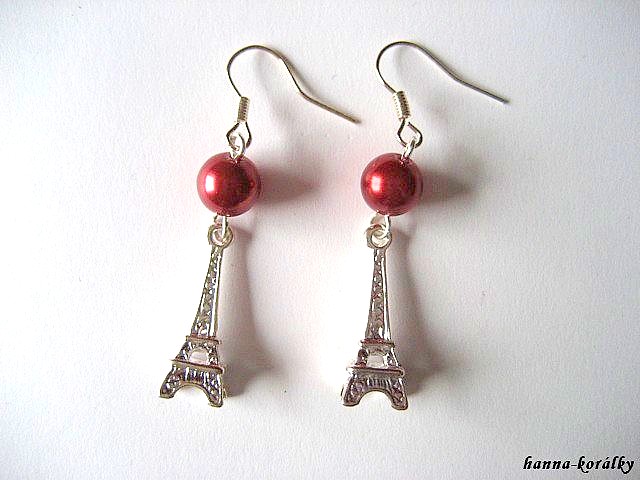 Náušnice - Eiffelovka v Paříži