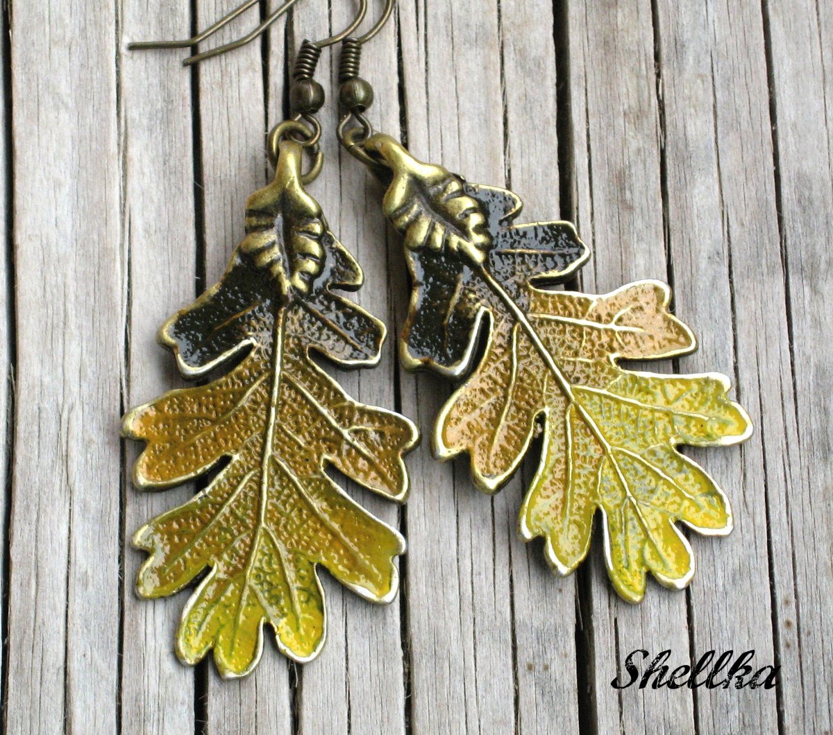 Náušnice ,,PODZIMNÍ LISTY,,VIII