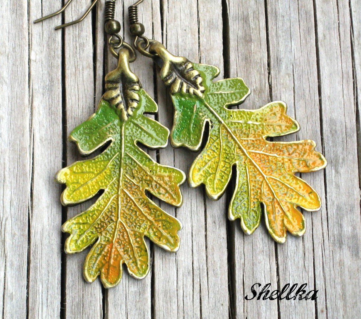Náušnice ,,PODZIMNÍ LISTY,,IX