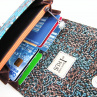 Tyrkysový kaleidoskop - peněženka až na 12 karet:-)