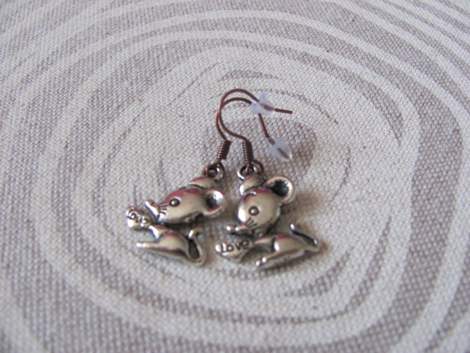 NÁUŠNICE - myšky se srdíčkem