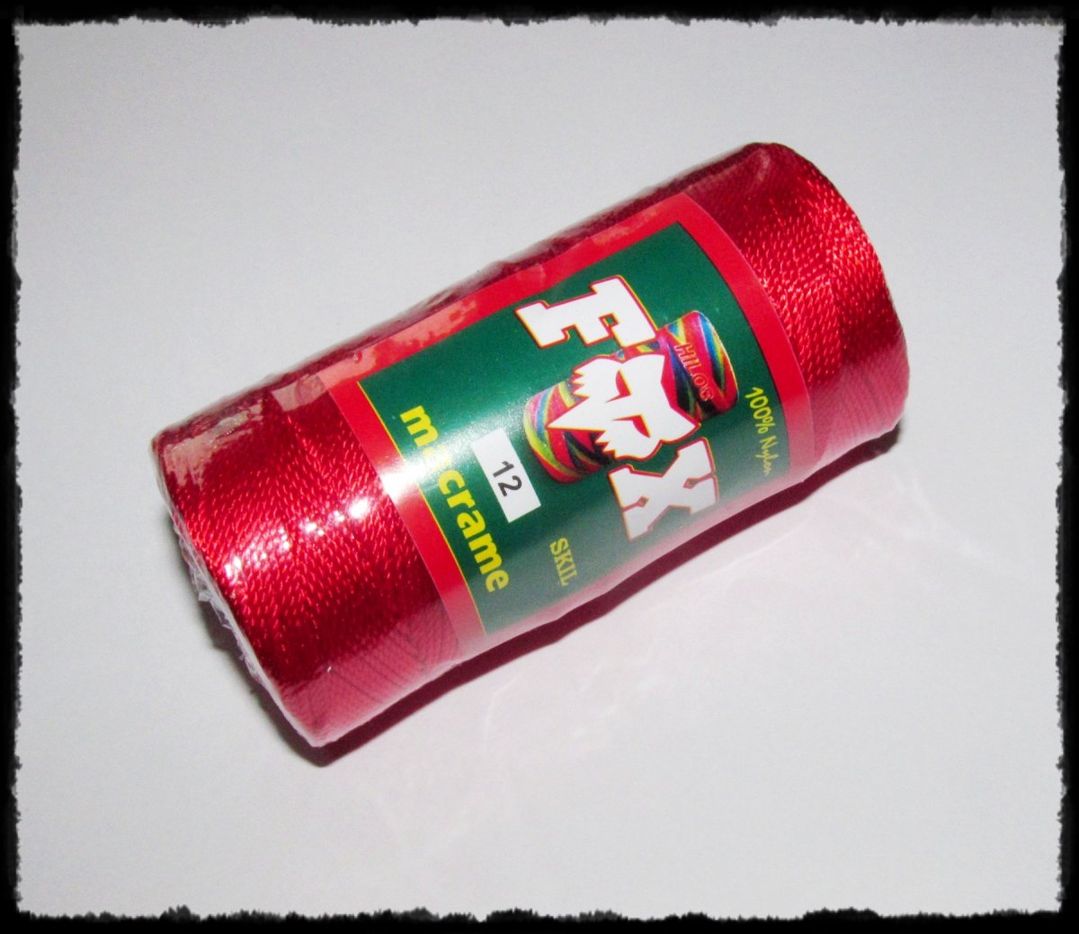 Nitě Hilo macramé červená 4m