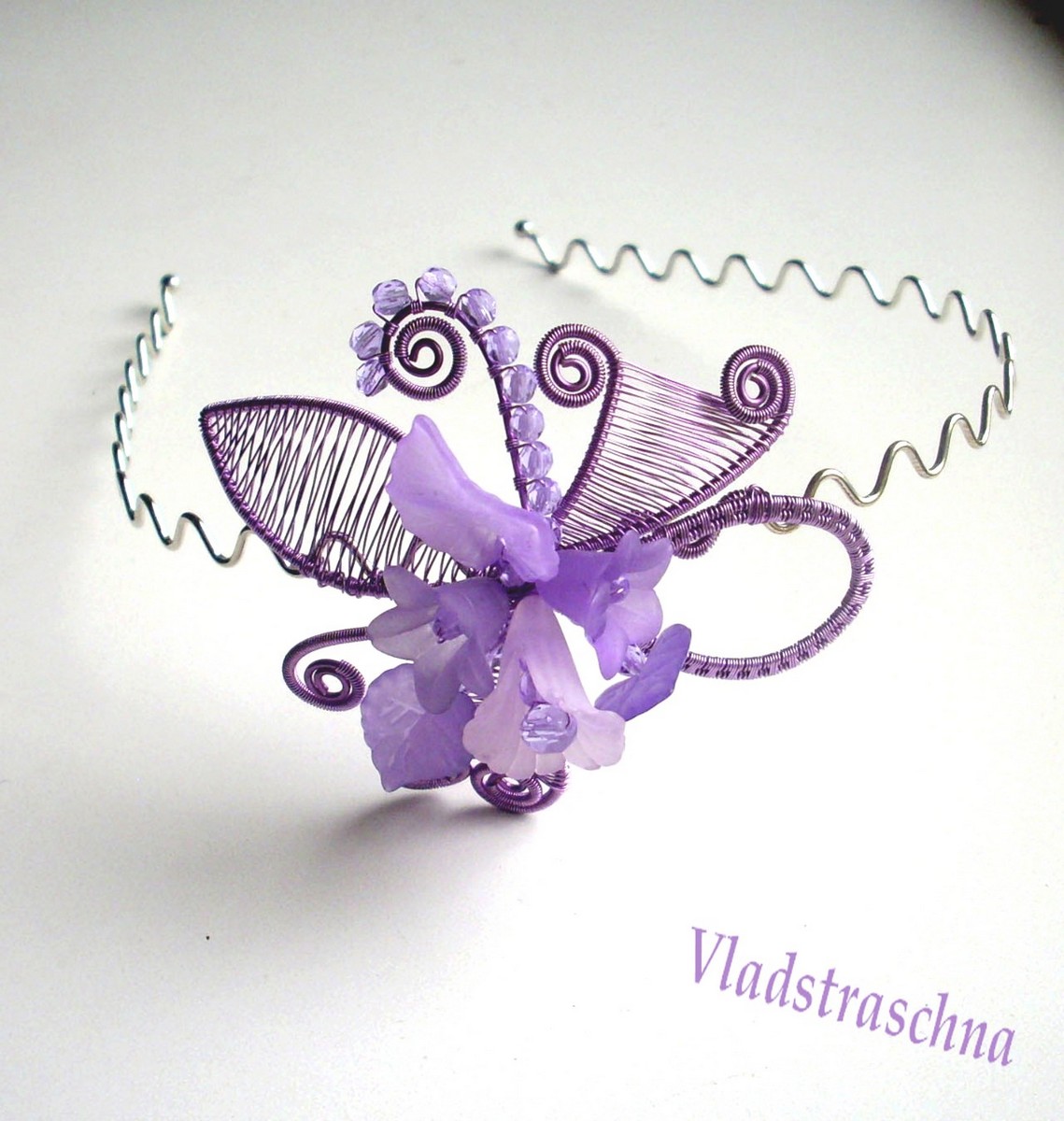 Drátkytka čelenková lila