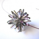 Stříbrno-fialový náhrdelník