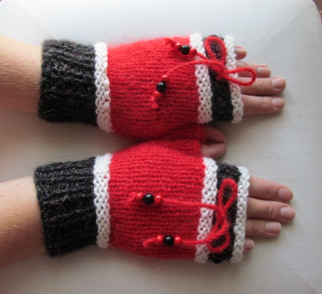 Rukavice - červené