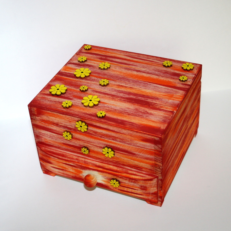 Šperkovnice červená