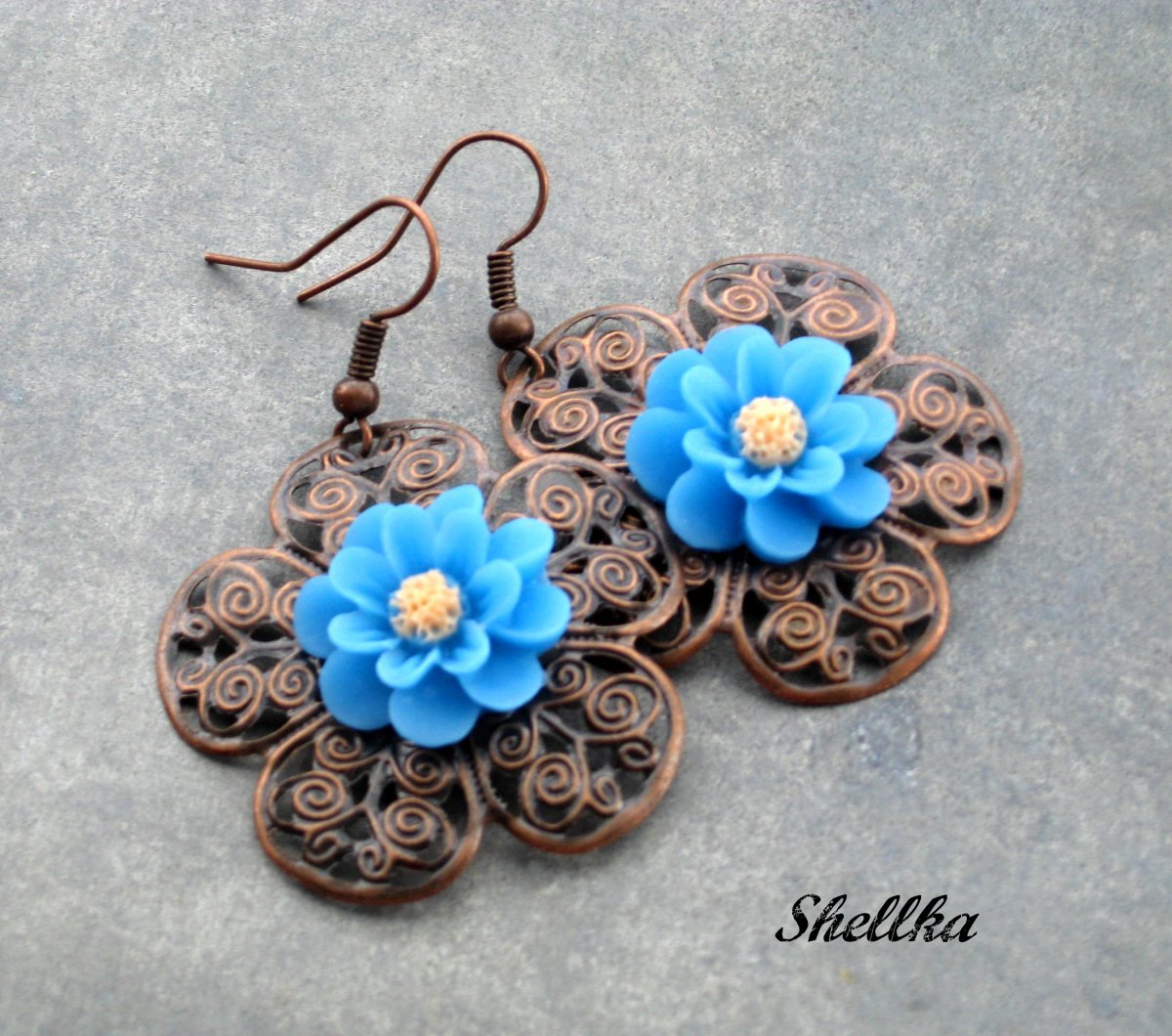 Náušnice s květy IV.