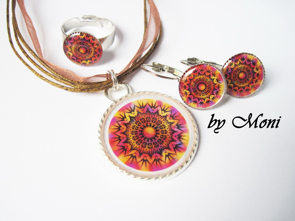 Sada oranžovo-fialová