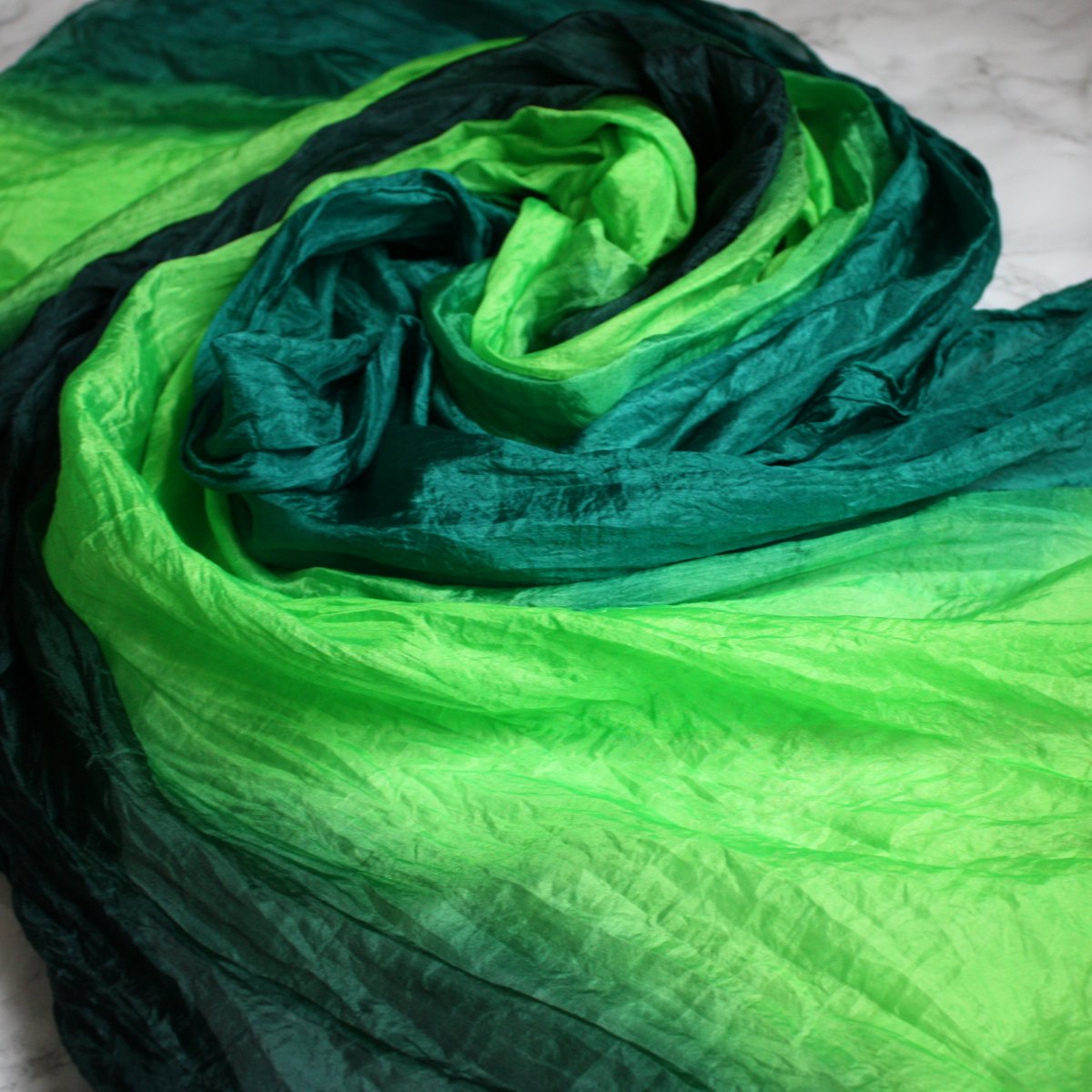 hedvábný pléd zelený 180x90