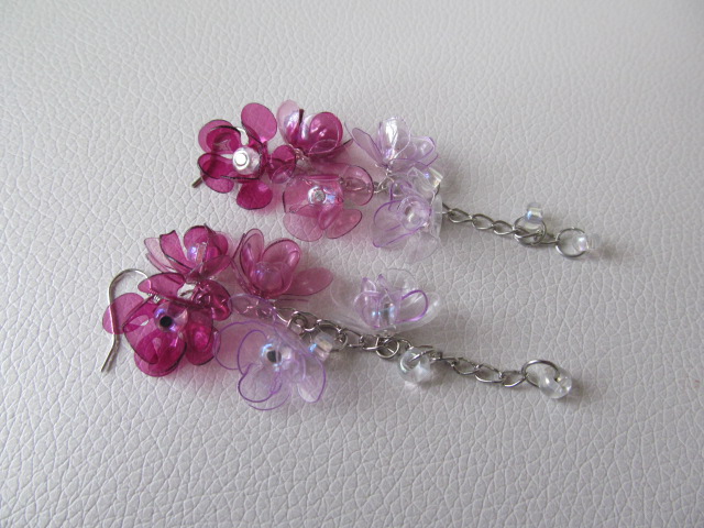 Fialkové náušnice