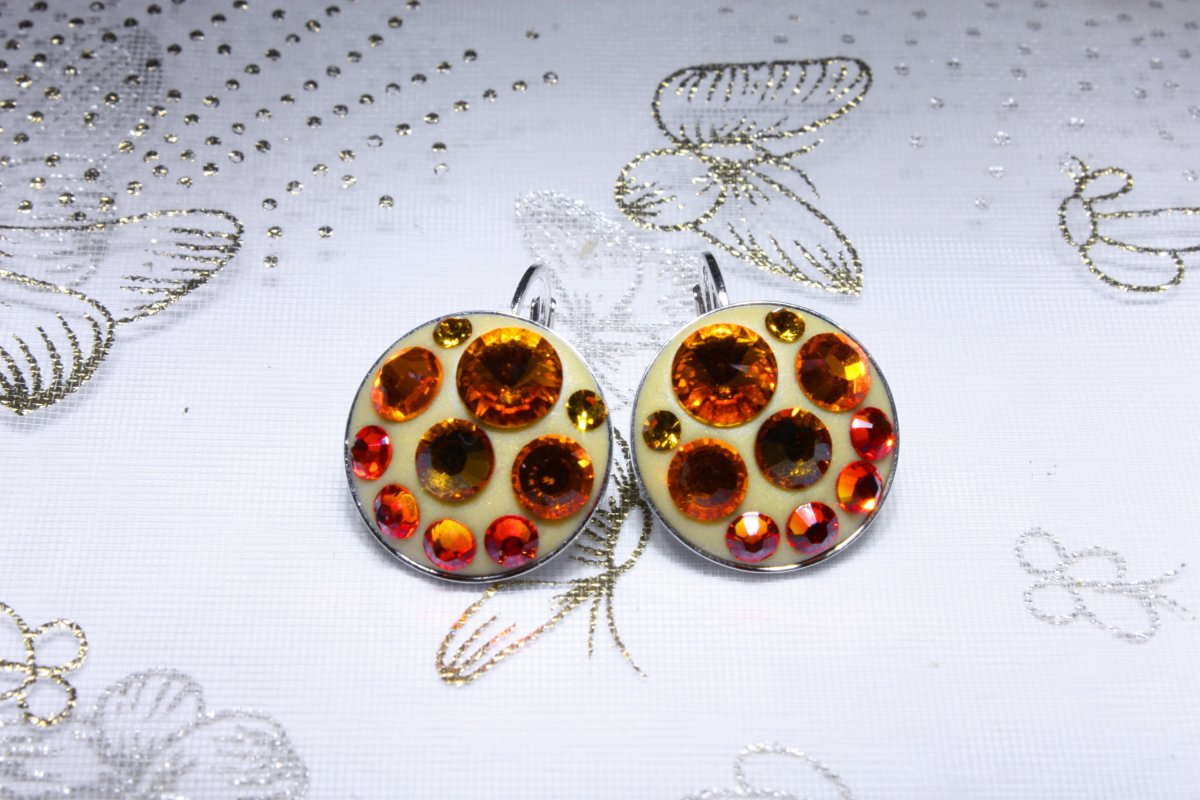 Oranžové náušnice