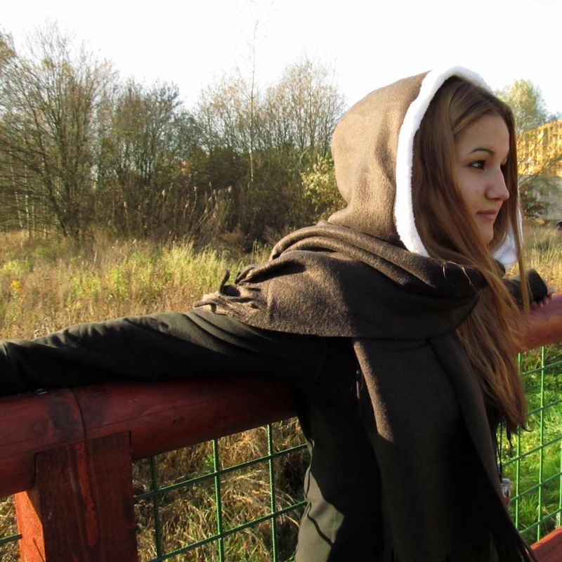 Šála s kapucí - SKLADEM