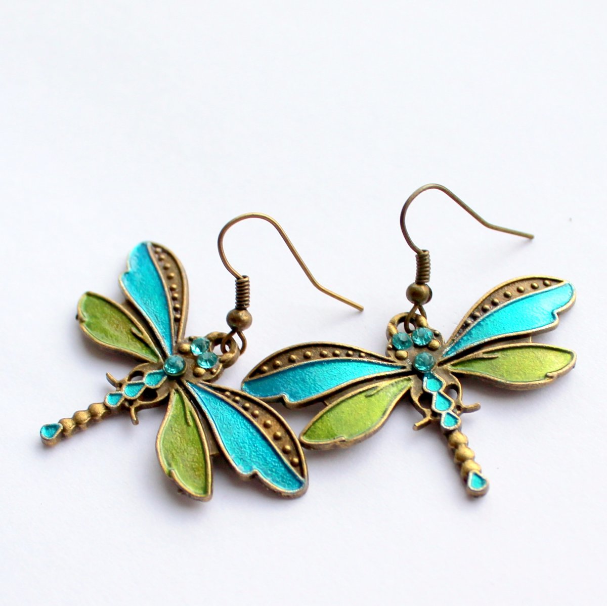 Vážky - náušnice