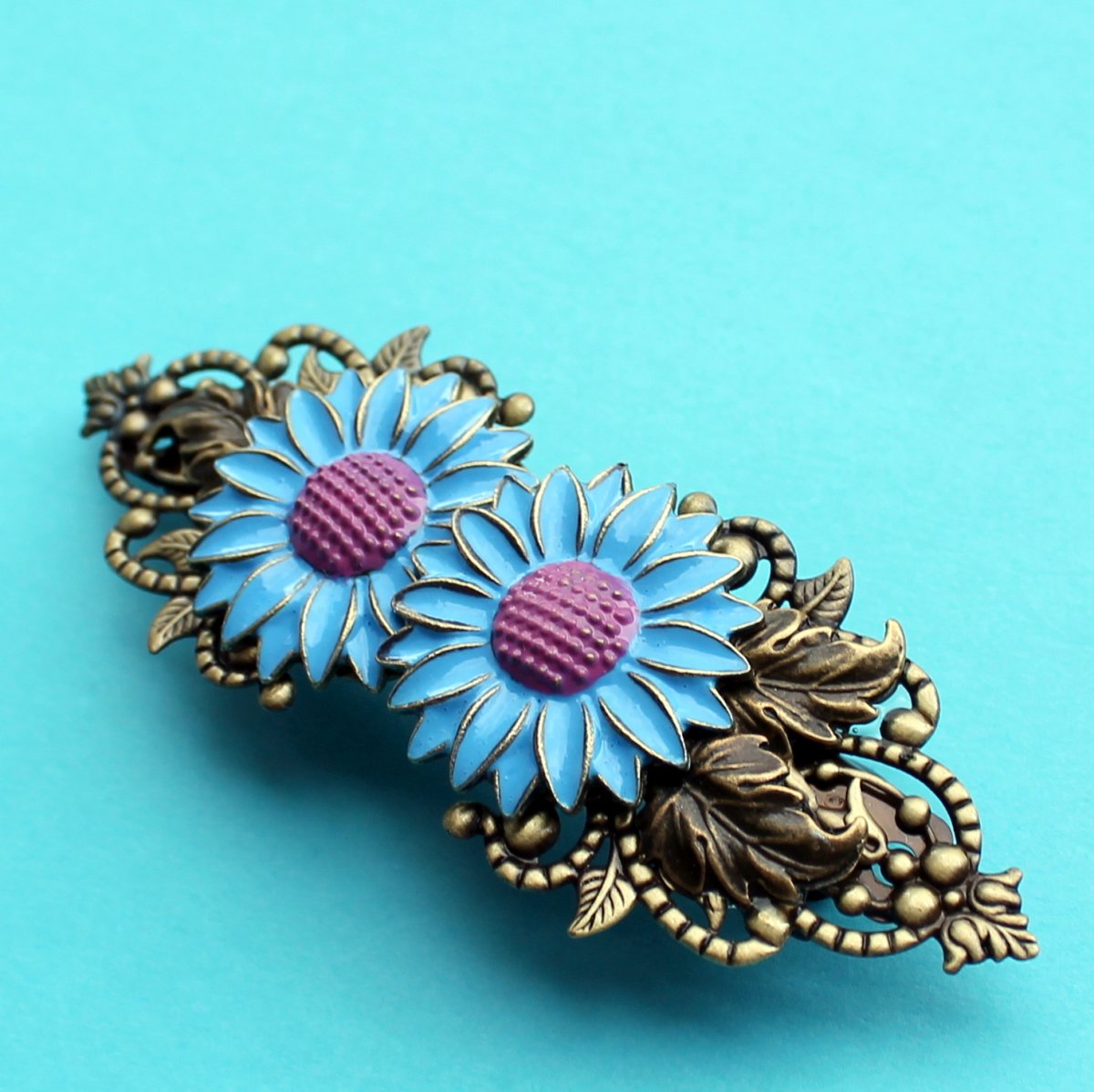 Luxusní francouzská sponka s květy