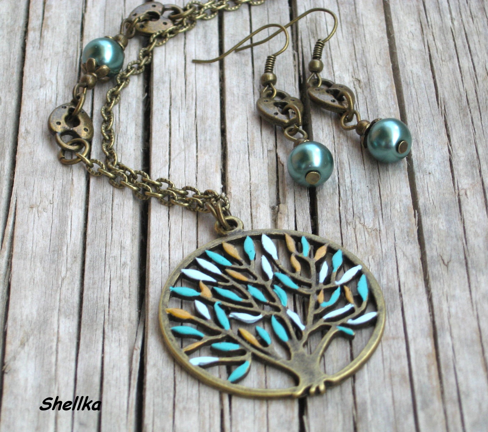 Náhrdelník,,TREE,,6 + náušnice ZDARMA