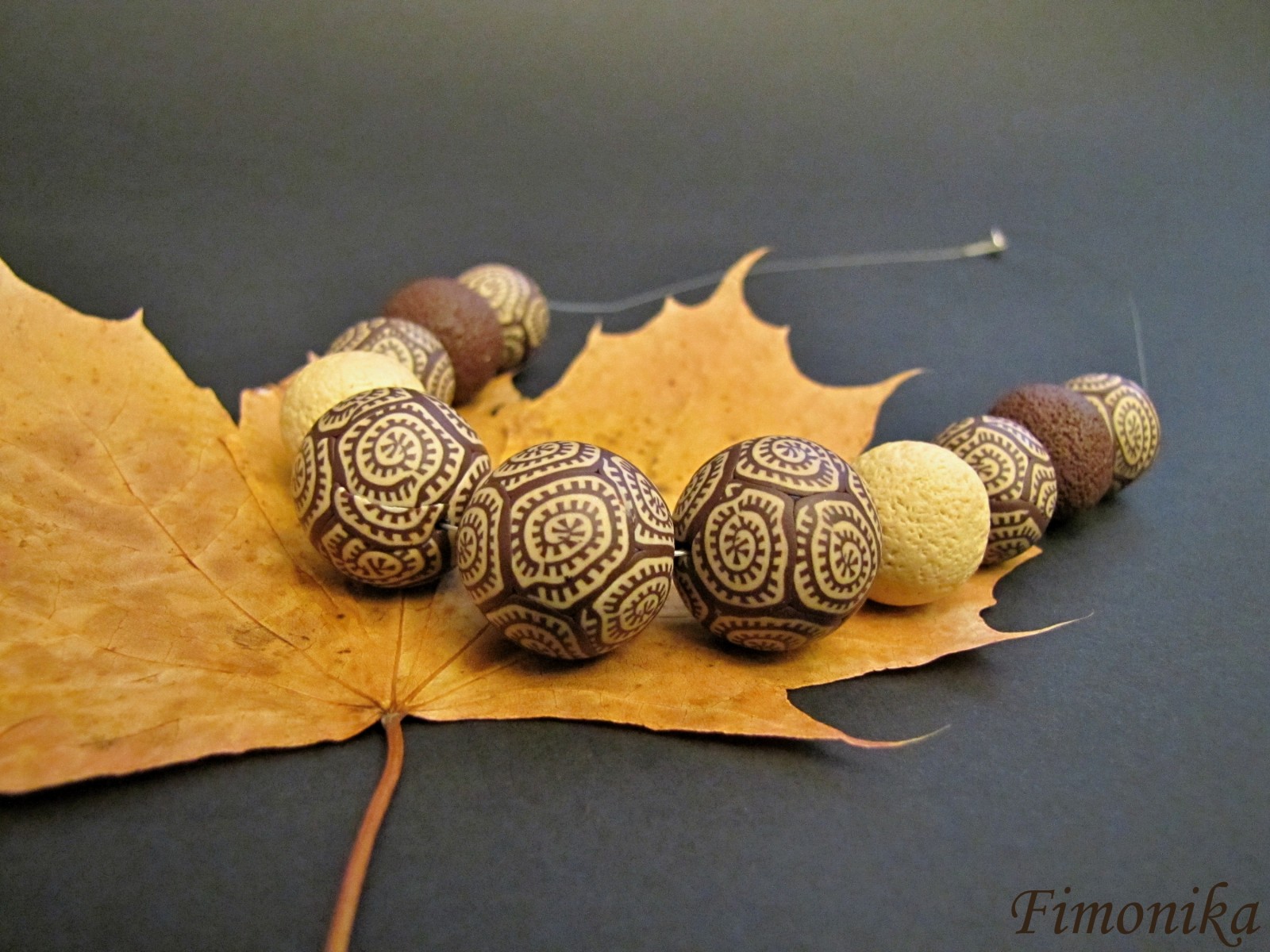 Krémově hnědé kuličky