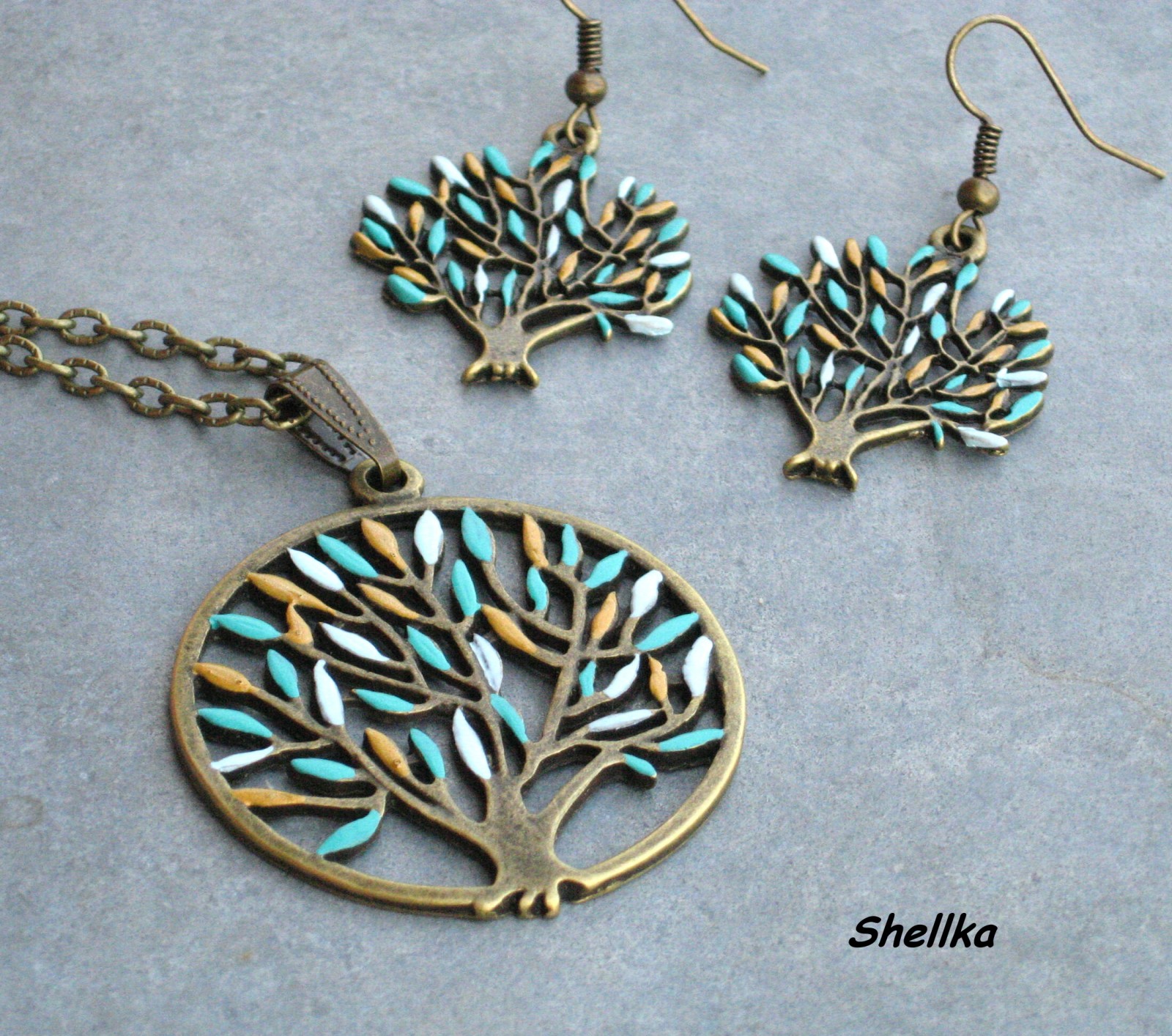 Sada náhrdelník+ náušnice ,,TREE,, 1