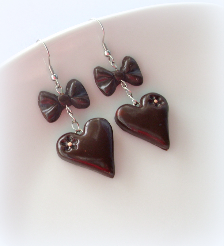 Čokoládová srdíčka - hořká