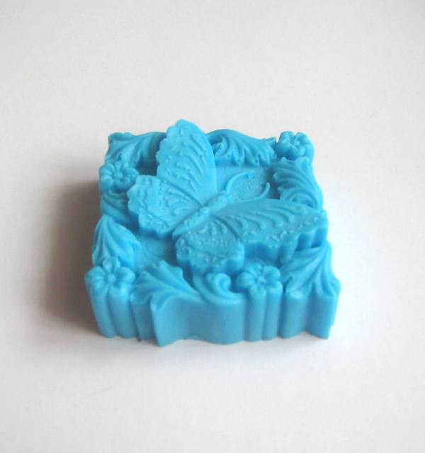 mýdlový motýl modro-tyrkysový