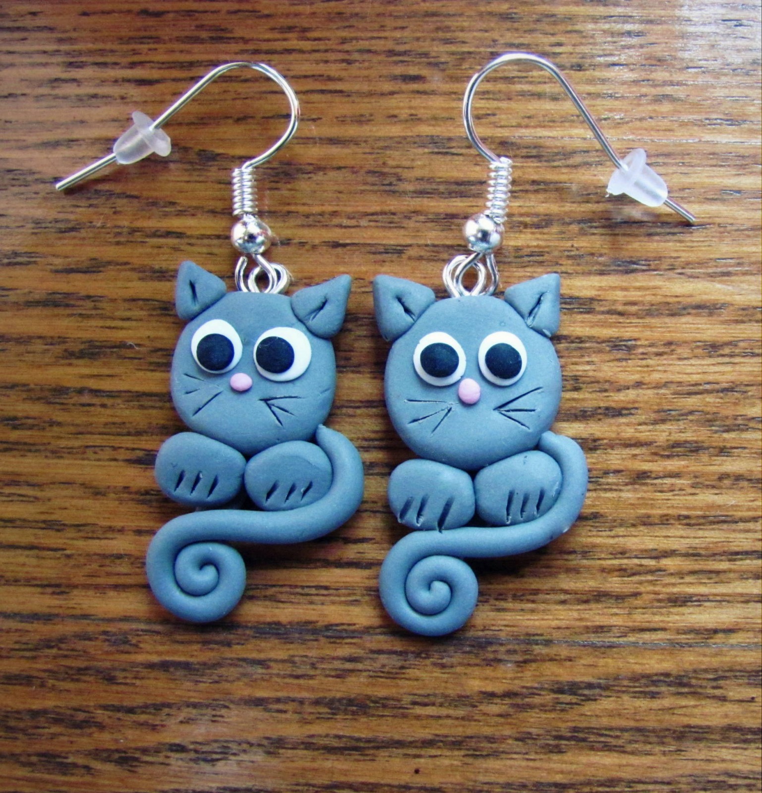 Náušnice Šedé kočičky