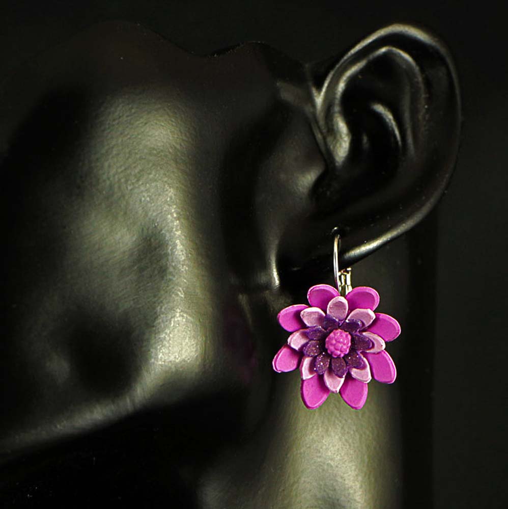 Náušnice FIALKA KVĚTINKOVÁ