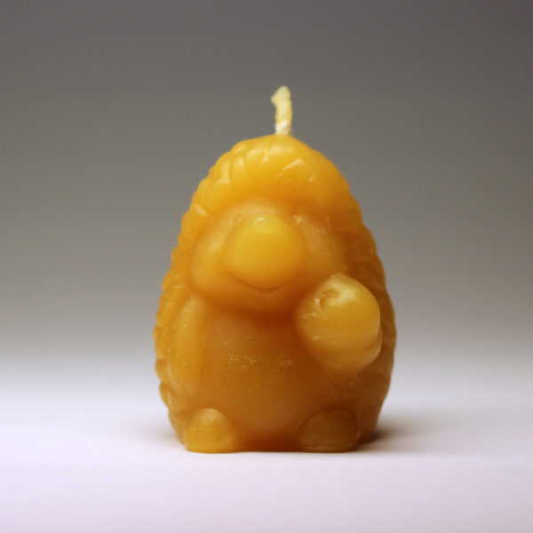 Svíčka z včelího vosku - ježek