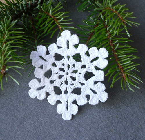 Návod na háčkovanou vločku