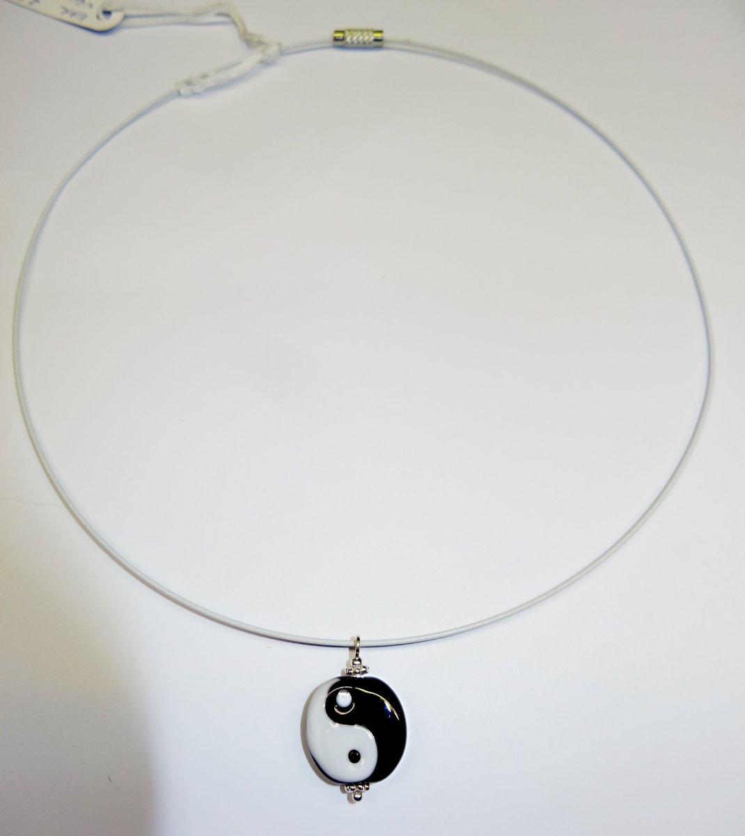 Stříbrný náhrdelník"Jin a Jang""