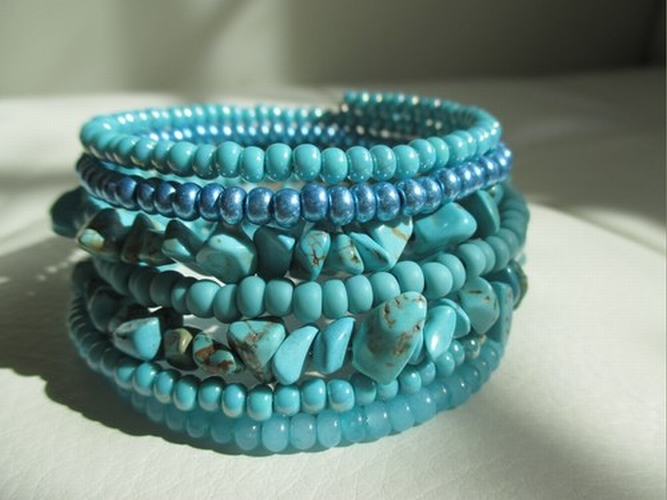 Náramek "Karibik" s tyrkenitem...