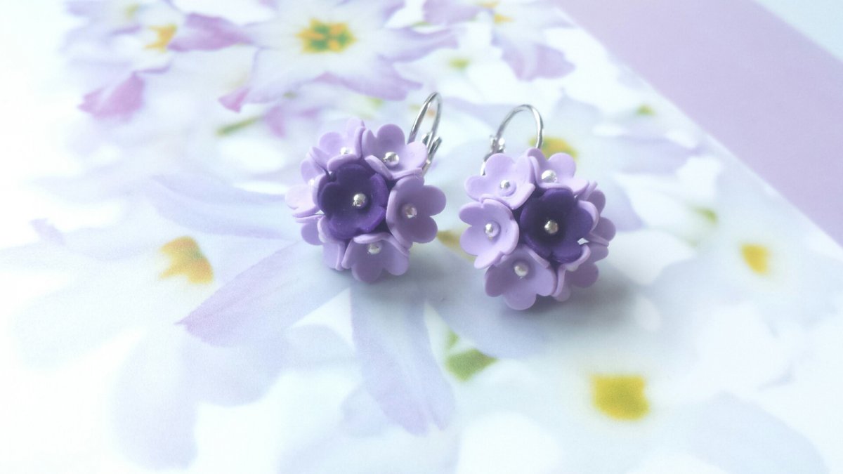 květinky náušnice