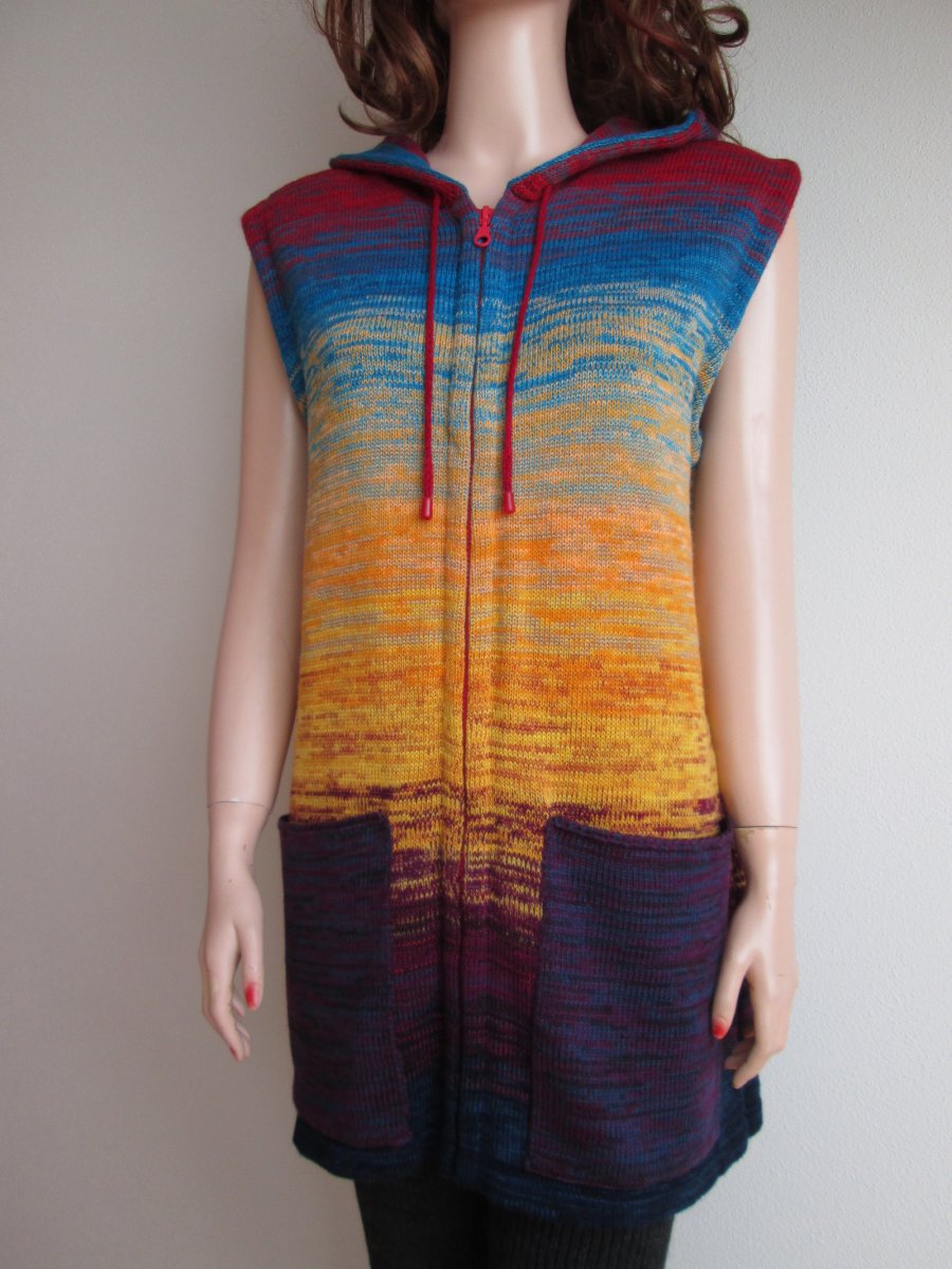 Barevná vesta - vel.46-48