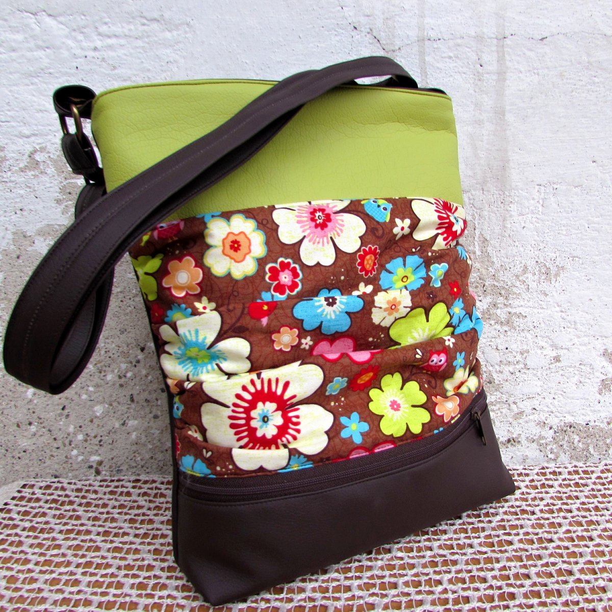 Kabelka letní zelená