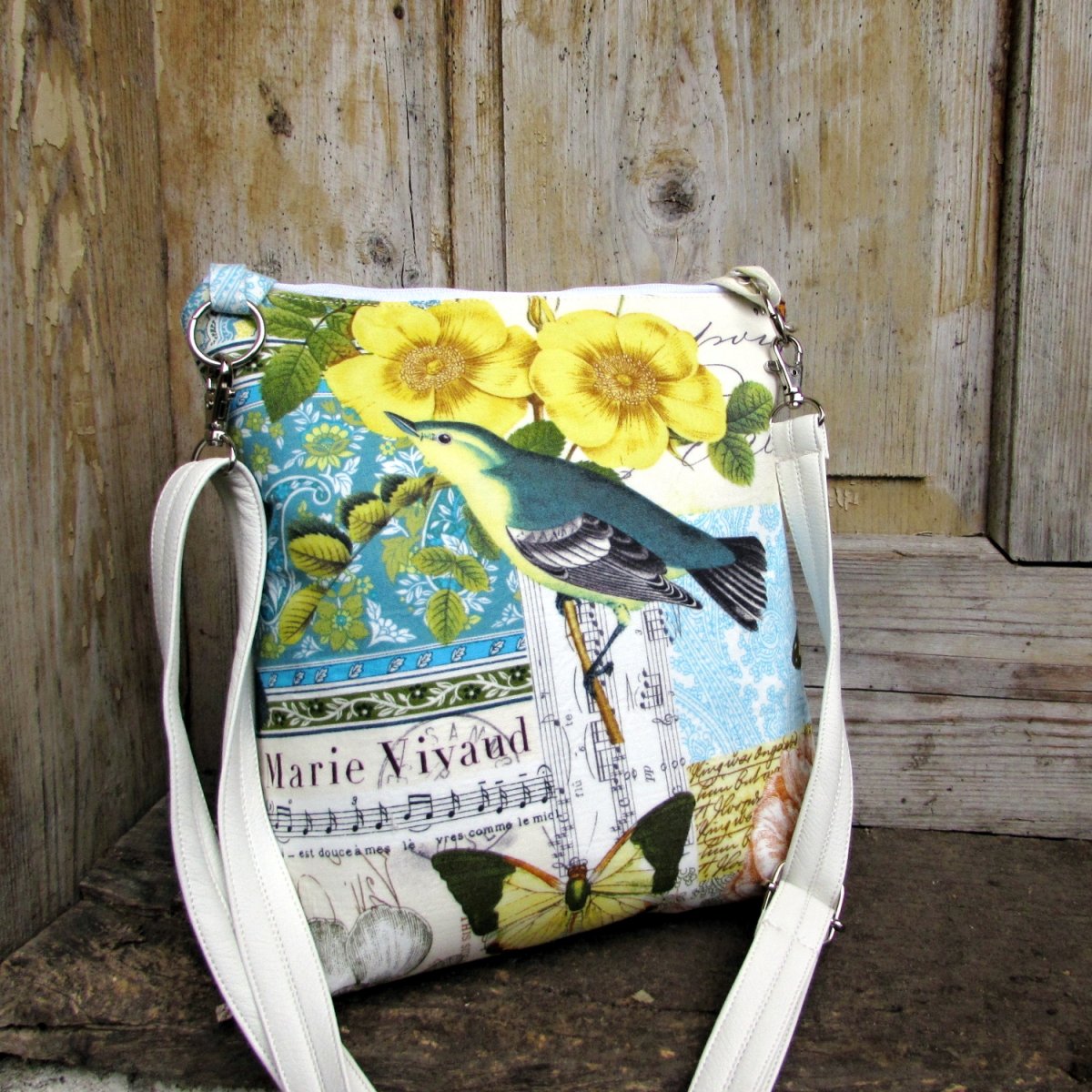 kabelka mini ptáček