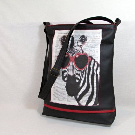 kabelka  zamilovaná zebra