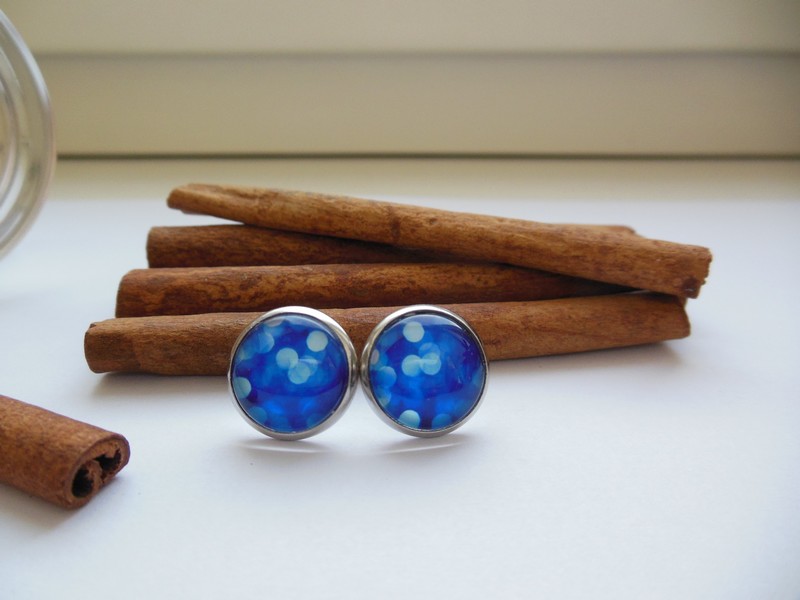 Modré odlesky (puzetky - nerez. ocel)