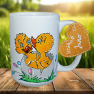 Hrnek velký - kačenky jarní